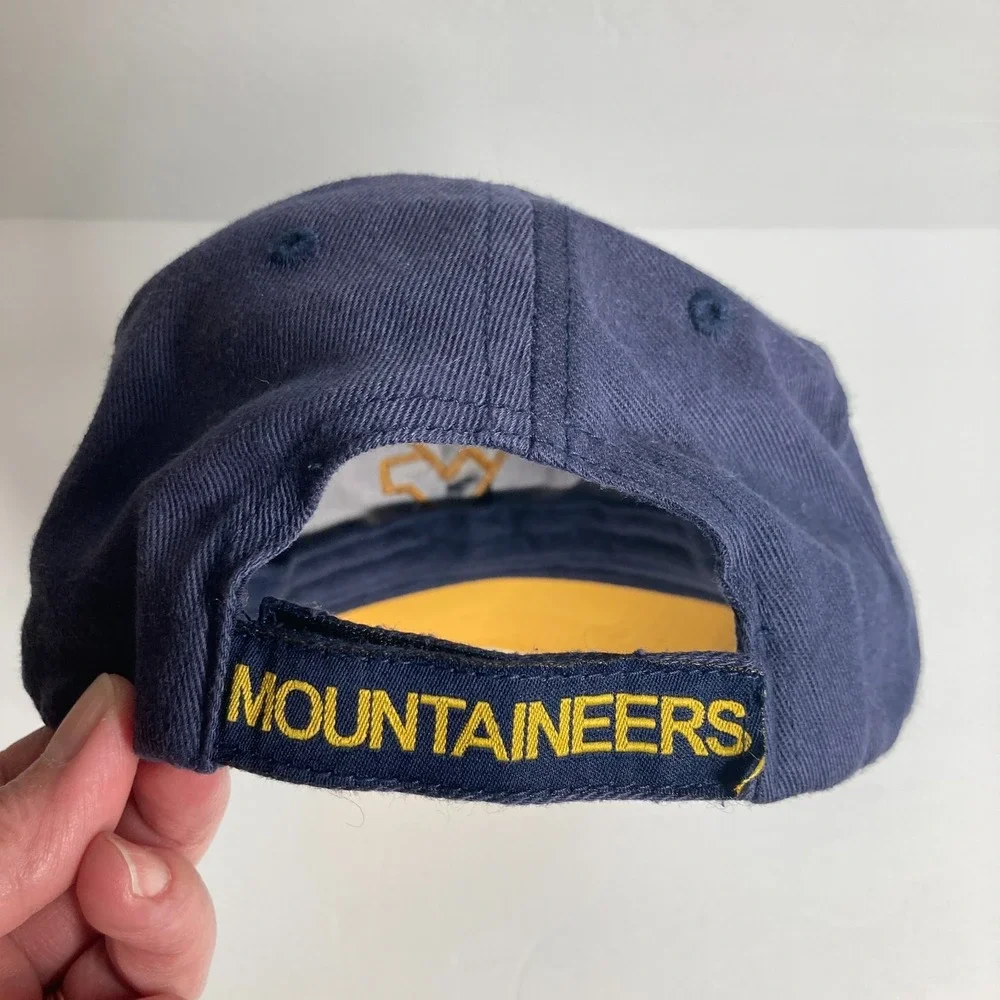 WV West Virginia Mountaineers Cap Hat Adult Navy Blue Adjustable Morgantown